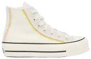 CONVERSE WOMEN CHUCK TAYLOR ALL STAR LIFT HI SZ: 7.5 NEW EGRET TRIFTSHOP COMFORT