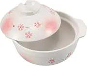 Clay Soup Pot Lid Coarse Ceramic Casserole Pot Japanese Design for Cooking