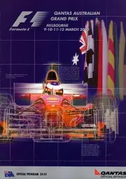 MELBOURNE AUSTRALIA 2000 OFFICIAL FORMULA ONE PROGRAMME (MICHAEL SCHUMACHER WIN)