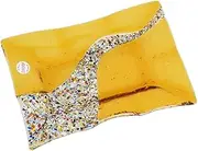 GlassOfVenice Murano Glass Klimt Rectangular Decorative Plate - Golden Brown