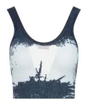 Deidrina lurex tank top S,XS White