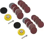 PartyKindom 2sets Sanding Pad for Rotary Tools Includes Sandpapers Grit Sponge and Rods for Grinding