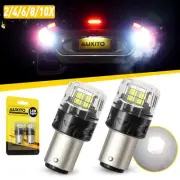2-10x NEW BAY15D 1157 WHITE LED BRAKE STOP TAIL LIGHT SUPER BRIGHT BULBS GLOBE (for: BMW)