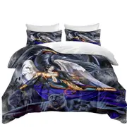 Cool Fantasy Warrior Angel Dragon and Panthers Quilt Cover