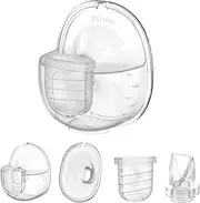 A complete set of S32 breast pump replacement parts with 24 mm flange, compatible with Nuliie 32, Lansinoh Discreet Duo, NCVI, NICEGREEN Life, Zooawa S32 milk pump, flange, valves, membranes