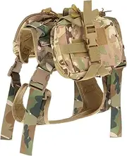 Generic Dog Hiking Backpack Nylon Dog Backpack Rucksack, Large Capacity Lightweight Saddle Bag Saddlebag for Travel Training, M