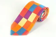 Lord R Colton Masterworks Tie - Manarola Sand Flora Geo Silk Necktie - New