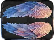 Fantasy Angel Wings Black Bag for Work Women, Laptop Sleeve 15.6 Inch Laptop Bags for Women, Laptop Cases