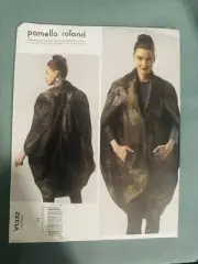 Vogue 1332 Pamella Roland Coat Cape Sewing Pattern 14-22 UNCUT RARE