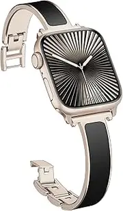 [SIBOYL] Bracelets Band for Apple Watch Band 46mm 45mm 44mm 49mm 42mm(Series3/2/1), iWatch Band for Apple Watch Bands, For Apple Watch Strap for Apple Watch Series 10 Se 9 8 7 6 5 4 3 Ultra-Starlight