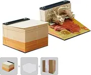 Year of the Snake 2025: Saving the Earth Calendar 3D Paper Carving Memo Creative Model Hand Tearing Desktop Decoration Table Calendar (with Calendar) (Longteng Prosperous Era Zhou Calendar)
