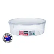 5 x Cake Storer with Lid 28cm Round Plastic Food Storage Cupcake Container Box