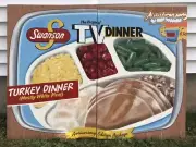 Swansons Turkey TV Dinner Painting Oil On Canvas POP ART Diptych 2 Panels