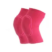 2SET Gray White Edging Children Thick Anti-collision Sponge Knee Pads Sports Protective Gear SIZE:L