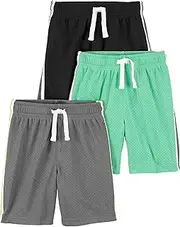 [Simple Joys by Carter's] Boys' 3-Pack Mesh Shorts