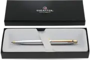 Sheaffer VFM Chrome Ballpoint Pen with Gold Appointments- Made by Cross