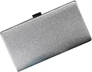 [ANDRESLAD] 1pc Women Evening Bag Dazzling Large Capacity Party Bag Clutch Bag (silver)