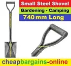 SMALL STEEL GARDENING SHOVEL SHORT 4X4 OFF ROAD RECOVERY CAMPING CARAVAN SPADE