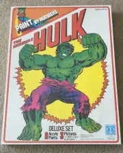 RARE Brand New Sealed Paint By Numbers The Incredible Hulk Hasbro 1978 Marvel