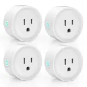 Smart Plugs Wi-fi Outlet 4 Pack - Smart Plugs That Work With Ale