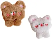 [VALICLUD] 2Pcs Cute Animal Bear Brooch Badge Cartoon Clothing Accessory for Bags Backpacks and DIY Crafts Adorable Bear Pins for Dress Sweater and Everyday Wear