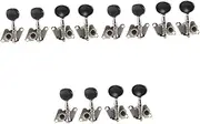 CATIEBYE 12 Pcs Guitar Tuning Pegs Bass Pegs Tuning Machine Bass Tuning Pegs Tool Ukulele Locking Tuners Ukulele Tools Ukulele Keys Round Head Ukulele Bass Ukulele Show-ready Ukulele