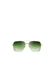 Geometric frame sunglasses 57 Green