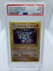 2016 Pokemon XY Evolutions Machamp Holo PSA 9 Mint #59