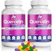 Quercetin Gummies by BioVitalica - Quercetin with Bromelain Vitamin C and Zinc & Elderberry + Vitamin D3 - 5 in 1 Immune Support - Zinc Quercetin 750 mg for Kids and Adults (2)