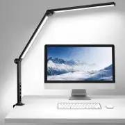 ShineTech LED Desk Lamp with Clamp, Dual Light Sources, Architect Desk Lamp w...