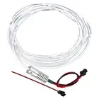 3mm 3.0m PMMA Side Glow Fiber Optic Cable Kit with 12V 1.5W LED Light Green