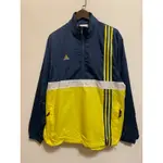 ⭐️OLDGOODS⭐️VINTAGE ADIDAS 半拉鍊防風外套 衝鋒衣 深藍色螢光黃 YN06