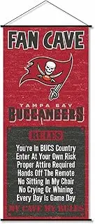 WinCraft Tampa Bay Buccaneers Man Cave Fan Banner Wall Door Scroll