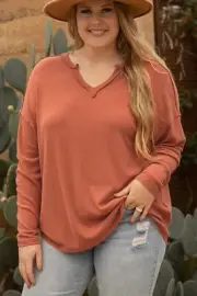 Chic plus size gold tunic top