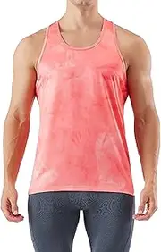 [PHJTOMK] Mens Tie Dye Y-Back Tank Top Workout Athletic Y Back Sleeveless Tops Athletic Running Men Y-Back Sleeveless Shirts