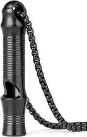 Titanium Emergency Whistle,Edc Safety Whistles Necklace Loud up to 120Db,Surviva