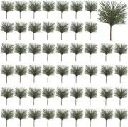 GXXMEI 62PCS Artificial Green Pine Needles Branches Small Twigs