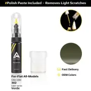 Touch Up Paint For Fiat All Models 302 Verde With Polish Paste
