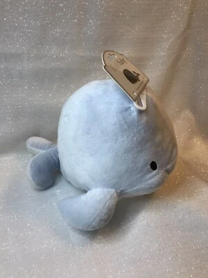 KellyBaby Sealife Blue Whale Cuddle Baby Plush Stuff Animal Toy w/Rattle 11” NWT