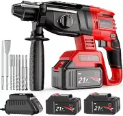 Rotary Hammer Drill, WAKYME SDS-Plus 1/2 inch 21V Cordless