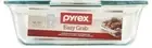 Pyrex Easy Grab 2-Qt Glass Casserole Dish 8 x 8" Tempered Glass Baking Dish