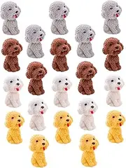Abaodam 20pcs Cute Cartoon Dog Shaped Erasers for Students Adorable Stationery Supplies Fun Classroom Homework Rewards and Prizes Colors Random Color