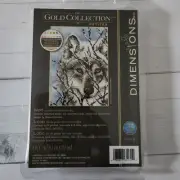 Dimensions Gold Collection Petites Cross Stitch Kit WOLF - NEW