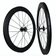 Full Carbon FIxed Gear Track Bike Cycling Wheelsets 23mm Width Clincher Wheels