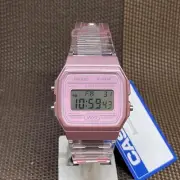 Casio F-91WS-4D Youth Digital Pink Semi Transparent Resin Sport Fashion Watch