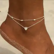 1 PC Solid Silver Chain Anklet Foot Ankle Girls Women Jewelry #130