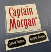 CAPTAIN MORGAN RUM Liquor Fine Fabric STICKER Patch & 2 Small Promo Sticker