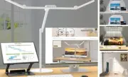 Led Desk Lamp with Atmosphere Lighting, Rotatable Tall Architect Desk Lamp