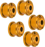 Accessories, Single Chainring Bolts Single Chainwheel Bolts and Nuts for Road Bike Folding Bike Fixed Gear Bike Track Bike for Mountain Bike(Gold)