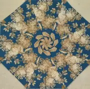 16 9.5" Blue Skies Lilacs #4 *Stack 'n Whack Quilt Blocks*Kaleidoscope